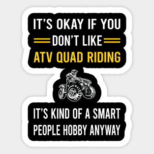 Smart People Hobby ATV Quad Riding Sticker